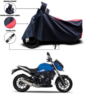 SEBONGO Waterproof Two Wheeler Cover for Mahindra(Red, Blue)