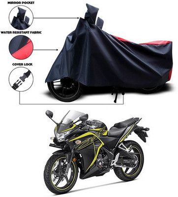ANTHUB Two Wheeler Cover for Honda(Red, Black)