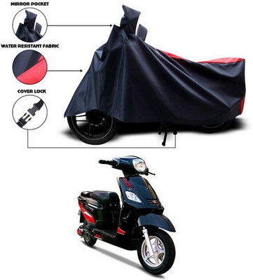 ANTHUB Two Wheeler Cover for Hero(Red, Black)