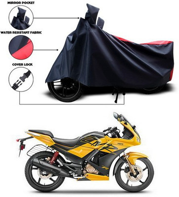 ANTHUB Two Wheeler Cover for Hero(Karizma ZMR, Red, Black)