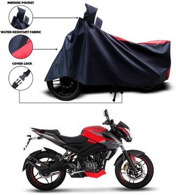 ANTHUB Two Wheeler Cover for Bajaj(Pulsar 200 NS DTS-i, Red, Black)