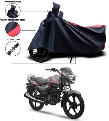 SEBONGO Two Wheeler Cover for TVS(Star City Plus, Red)