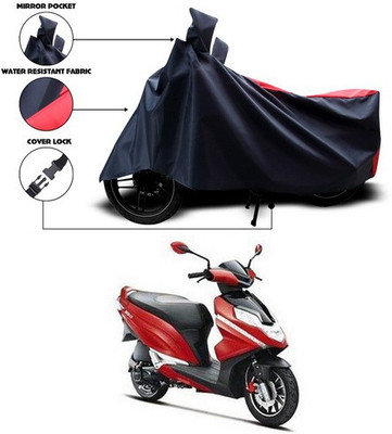 SEBONGO Waterproof Two Wheeler Cover for Hero(Red, Blue)