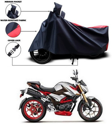 ANTHUB Two Wheeler Cover for Hero(Red, Black)