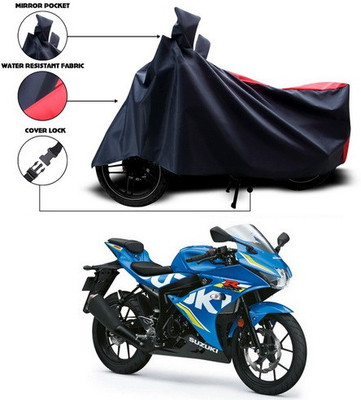 SEBONGO Waterproof Two Wheeler Cover for Suzuki(Gixxer, Red, Blue)