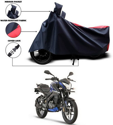 ANTHUB Two Wheeler Cover for Bajaj(Pulsar 125, Red, Black)