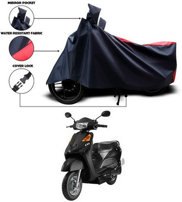 SEBONGO Waterproof Two Wheeler Cover for Indus(Yo EXL, Red, Blue)