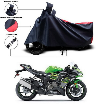 SEBONGO Waterproof Two Wheeler Cover for Kawasaki(Ninja, Red, Blue)