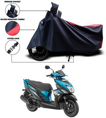 ANTHUB Two Wheeler Cover for Yamaha(Cygnus Ray ZR, Red, Black)