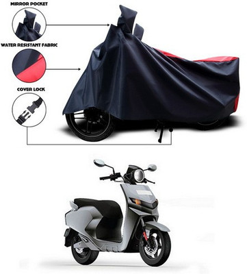 SEBONGO Waterproof Two Wheeler Cover for 22Motors(Red, Blue)