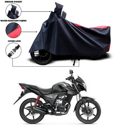 ANTHUB Two Wheeler Cover for Honda(CB Twister, Red, Black)