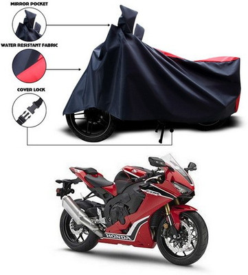 ANTHUB Two Wheeler Cover for Honda(Red, Black)