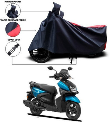 ANTHUB Two Wheeler Cover for Yamaha(Ray ZR, Red, Black)