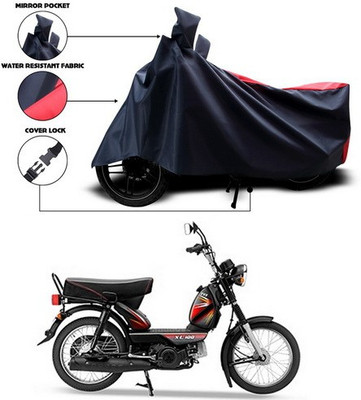SEBONGO Waterproof Two Wheeler Cover for TVS(XL 100, Red, Blue)
