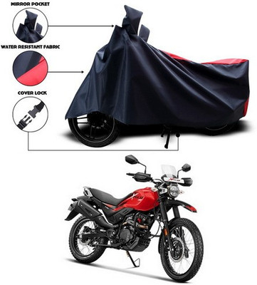 ANTHUB Two Wheeler Cover for Hero(Xpulse 200T, Red, Black)