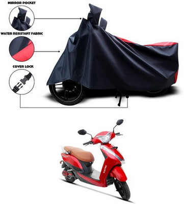 SEBONGO Waterproof Two Wheeler Cover for Ampere(Magnus, Red, Blue)