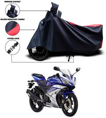 SEBONGO Waterproof Two Wheeler Cover for Yamaha(YZF R15 S, Red, Blue)