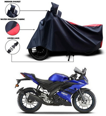 ANTHUB Two Wheeler Cover for Yamaha(YZF R15 S, Red, Black)