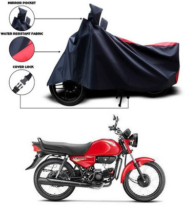 SEBONGO Waterproof Two Wheeler Cover for Hero(HF Dawn, Red, Blue)