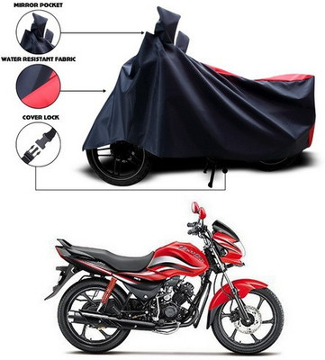 SEBONGO Waterproof Two Wheeler Cover for Hero(Passion Pro TR, Red, Blue)