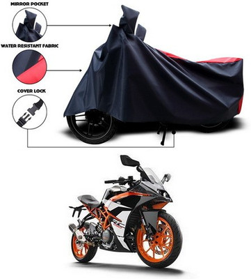 SEBONGO Two Wheeler Cover for KTM(Red, Black)