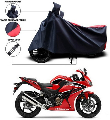 ANTHUB Two Wheeler Cover for Honda(Red, Black)