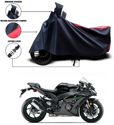 SEBONGO Waterproof Two Wheeler Cover for Kawasaki(Ninja, Red, Blue)