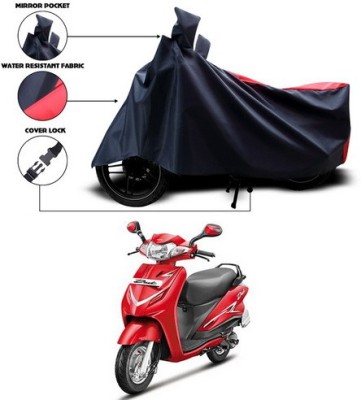 ANTHUB Two Wheeler Cover for Hero(Duet, Red, Black)