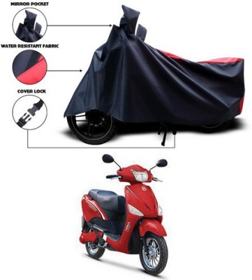 SEBONGO Waterproof Two Wheeler Cover for Hero(Electric Optima, Red, Blue)