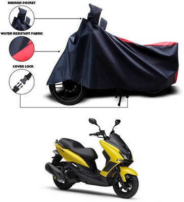 ANTHUB Two Wheeler Cover for Yamaha(Red, Black)