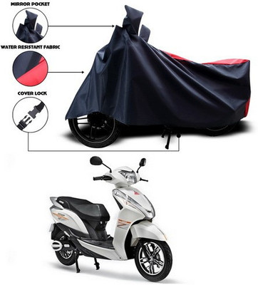 SEBONGO Waterproof Two Wheeler Cover for Ampere(Magnus, Red, Blue)