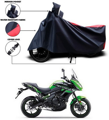 ANTHUB Two Wheeler Cover for Kawasaki(Versys 650, Red, Black)