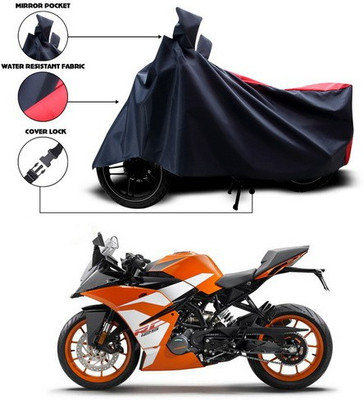 ANTHUB Two Wheeler Cover for KTM(Red, Black)