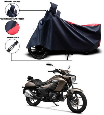 SEBONGO Waterproof Two Wheeler Cover for Suzuki(intruder 150, Red, Blue)