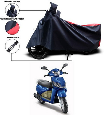 ANTHUB Two Wheeler Cover for Mahindra(Gusto, Red, Black)