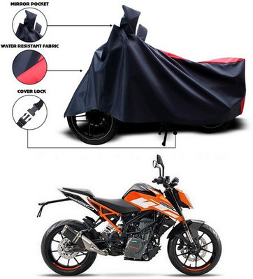 ANTHUB Two Wheeler Cover for KTM(Red, Black)