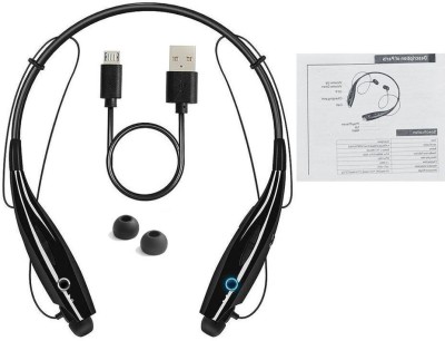 SSN Global HiFi HBS-730 3D Ultra Bass Powerful Sound Neckband Bluetooth Earphones S261 Bluetooth Headset(Black, In the Ear)