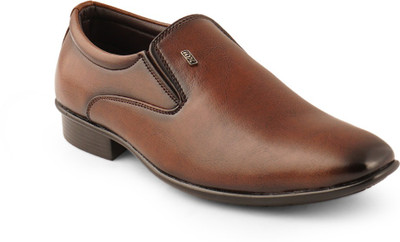 iD Slip-On Formal Shoes Slip On For Men(Tan , 9)