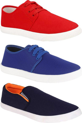 BRUTON Combo Pack Of 3 Casual Sneakers Sneakers For Men(Multicolor , 10)