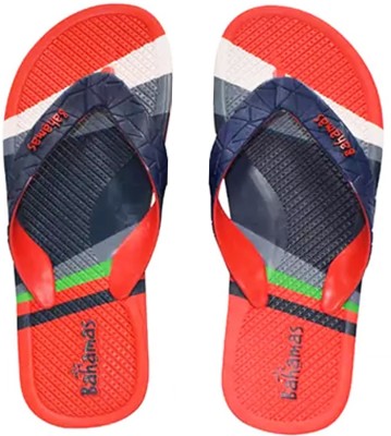 BAHAMAS Men Flip Flops(Red , 10)