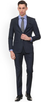 LOUIS PHILIPPE 2 Piece Self Design Men Suit