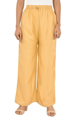 YOUTHQUAKE Relaxed Women Beige Trousers