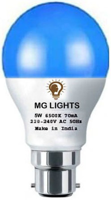 mg lights 5 W Basic Arbitrary B22 LED Bulb(Blue)