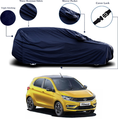 ANTHUB Car Cover For Tata Tiago (With Mirror Pockets)(Blue)