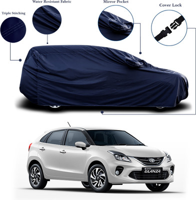 SEBONGO Car Cover For Toyota Glanza (With Mirror Pockets)(Blue)