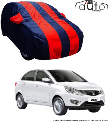 ABS AUTO TREND Car Cover For Tata Zest (With Mirror Pockets)(Red, Blue)