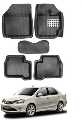 MATIES PVC 5D Mat For  Toyota Etios(Black)