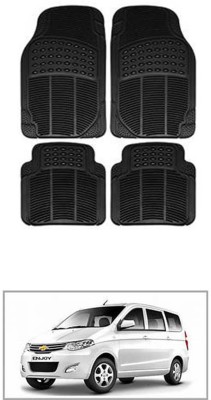 RONISH Rubber Standard Mat For  Chevrolet Enjoy(Black)