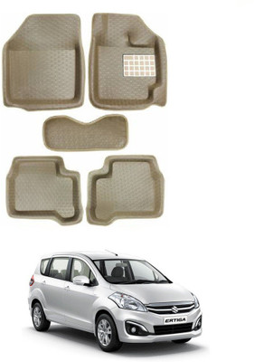 MATIES PVC 5D Mat For  Maruti Suzuki Ertiga(Beige)
