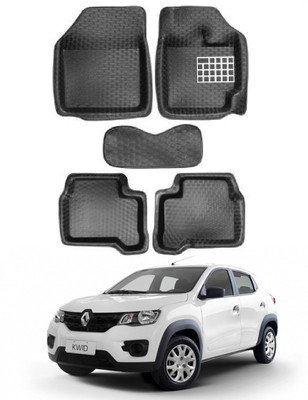 AYW PVC 5D Mat For  Renault Kwid(Black)